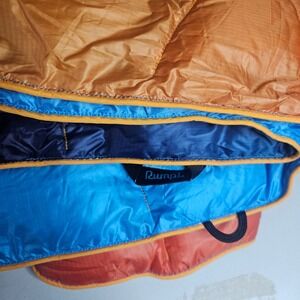 Rumpl Puffy Blanket Multi Color Gradient Outdoor Camping Quilted Throw 68x48